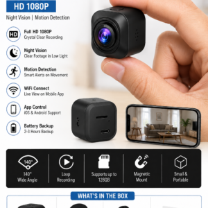 Mini Spy Camera HD  WiFi with Night Vision & Motion Detection