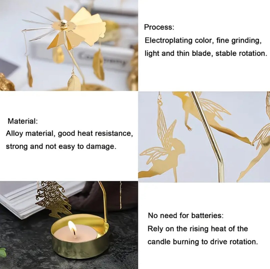 Romantic Rotating Candle Holder - Image 4