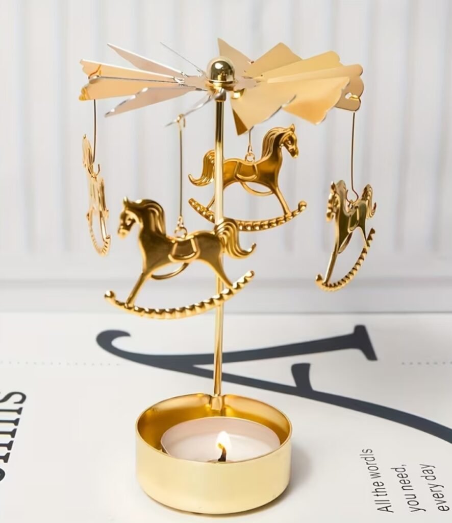 Romantic Rotating Candle Holder