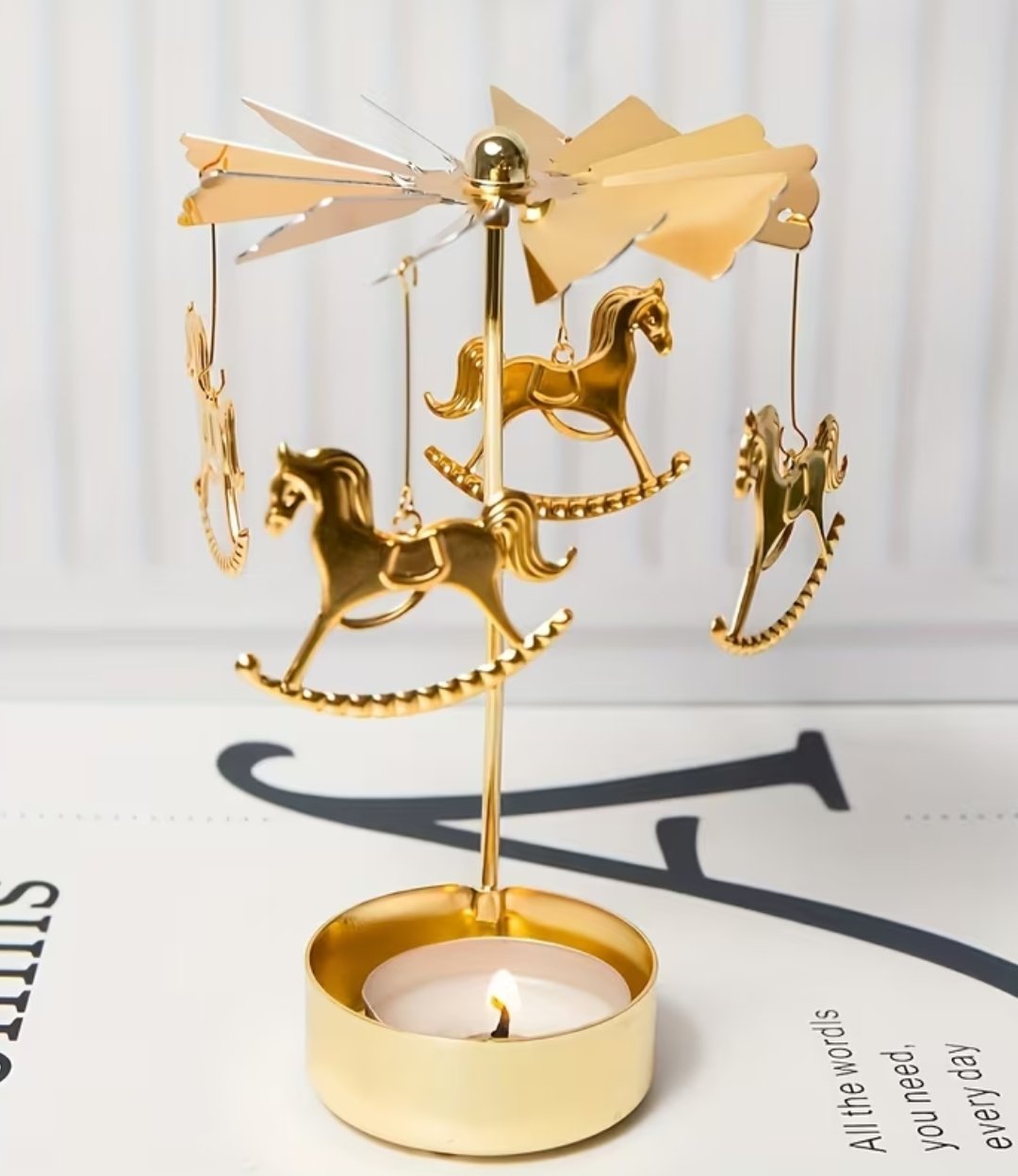 Romantic Rotating Candle Holder