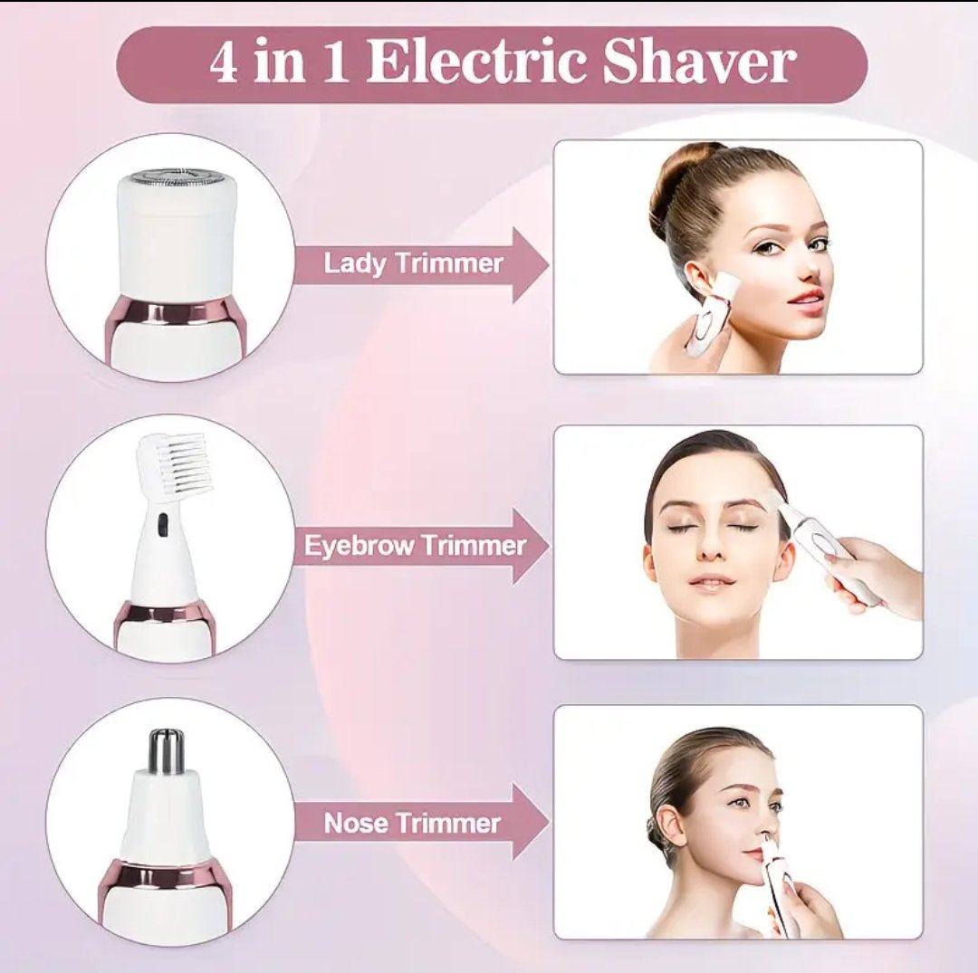 1pc Upgraded All- 4-in-1 Women's Electric Hair Remover - Image 4
