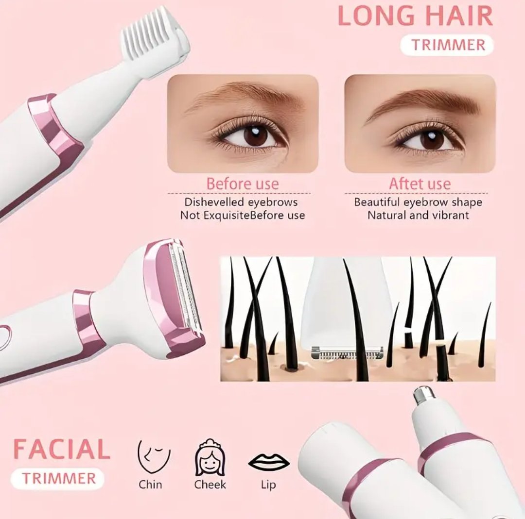 1pc Upgraded All- 4-in-1 Women's Electric Hair Remover - Image 8