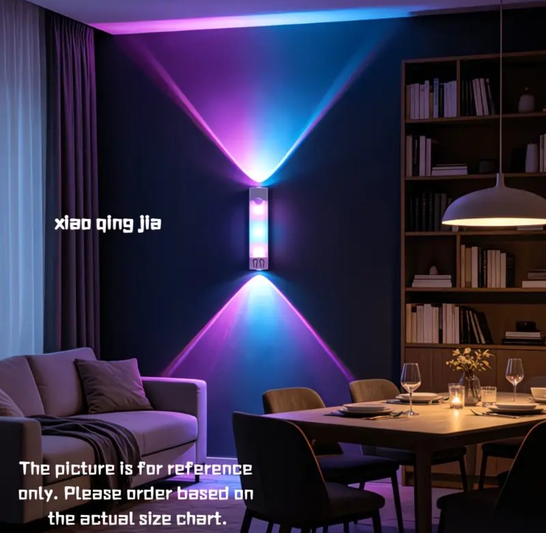 1pc Xiao Qing Jia New Creative RGB Double Cat-Eye Smart LED Light - Image 3