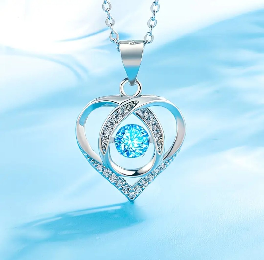 K Plated Necklace with Heart Pendant - Image 2
