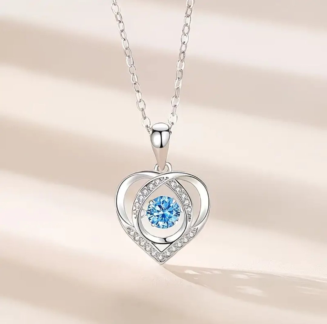K Plated Necklace with Heart Pendant - Image 3