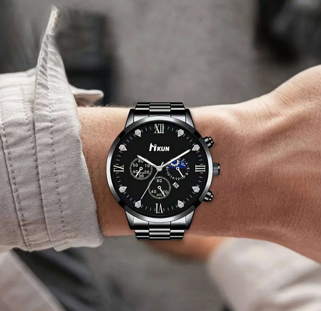 6pcs Men'S Business Fashion Dynamic High-End Men'S Exquisite Versatile Watch Set Suitable for Seasonal - Image 2