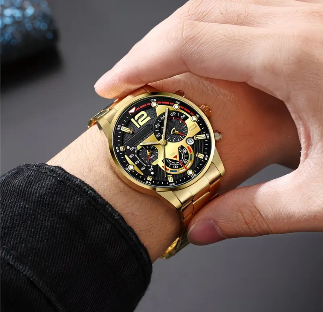 6pcs Men'S Business Fashion Dynamic High-End Men'S Exquisite Versatile Watch Set Suitable for Seasonal - Image 6