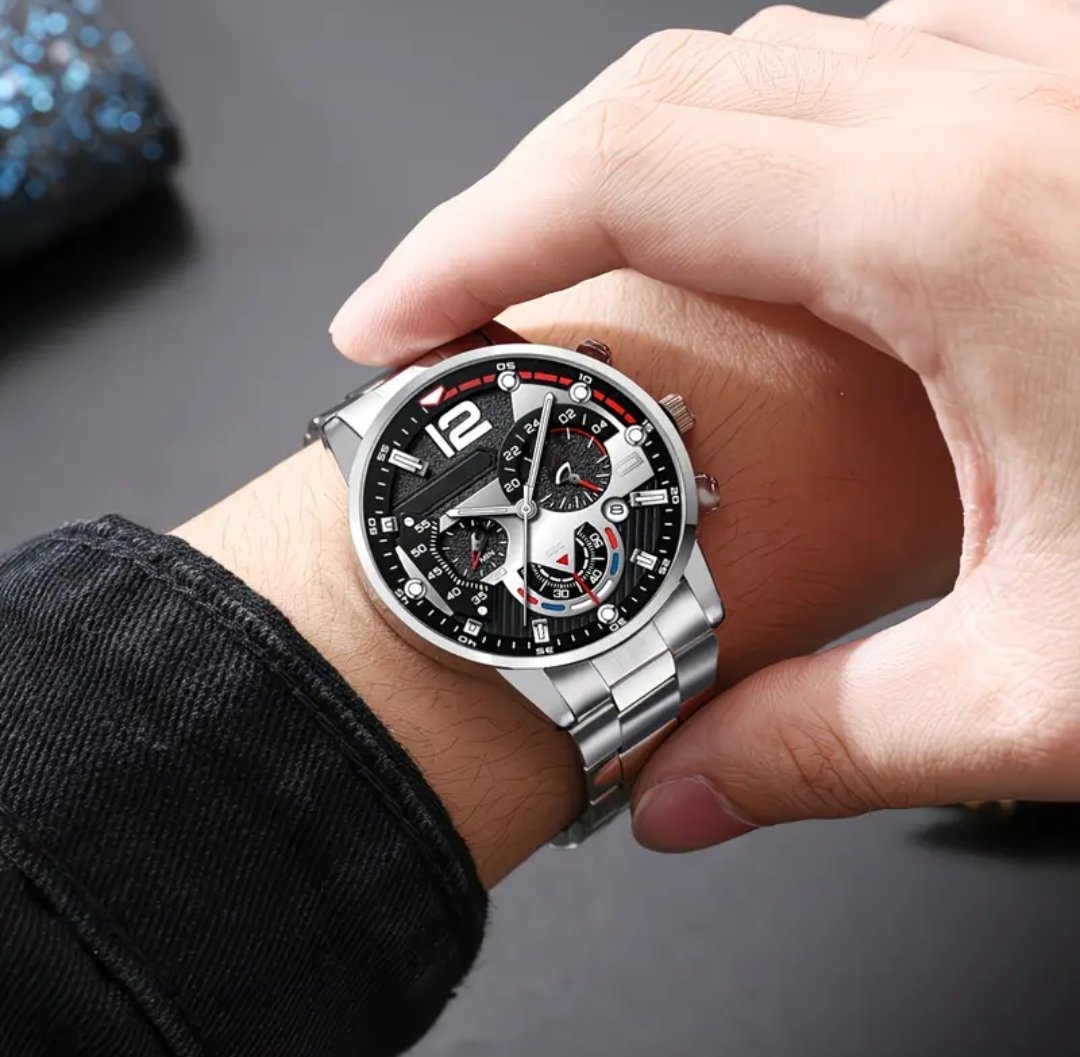 6pcs Men'S Business Fashion Dynamic High-End Men'S Exquisite Versatile Watch Set Suitable for Seasonal - Image 7