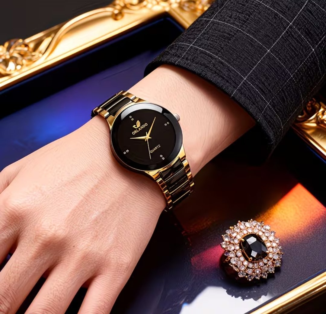 Fashion 2pcs Couple'S Quartz Watch Set - Image 4