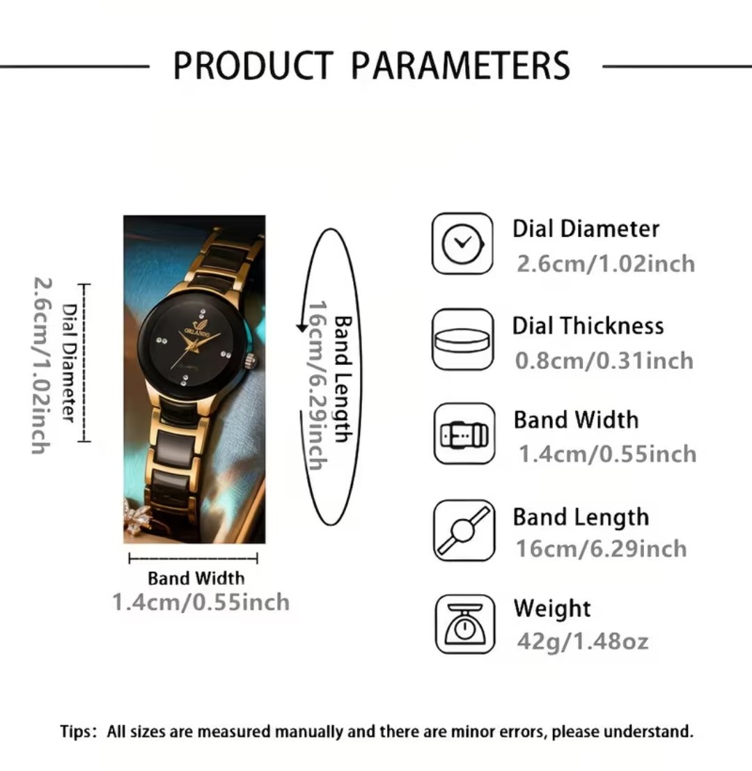 Fashion 2pcs Couple'S Quartz Watch Set - Image 6