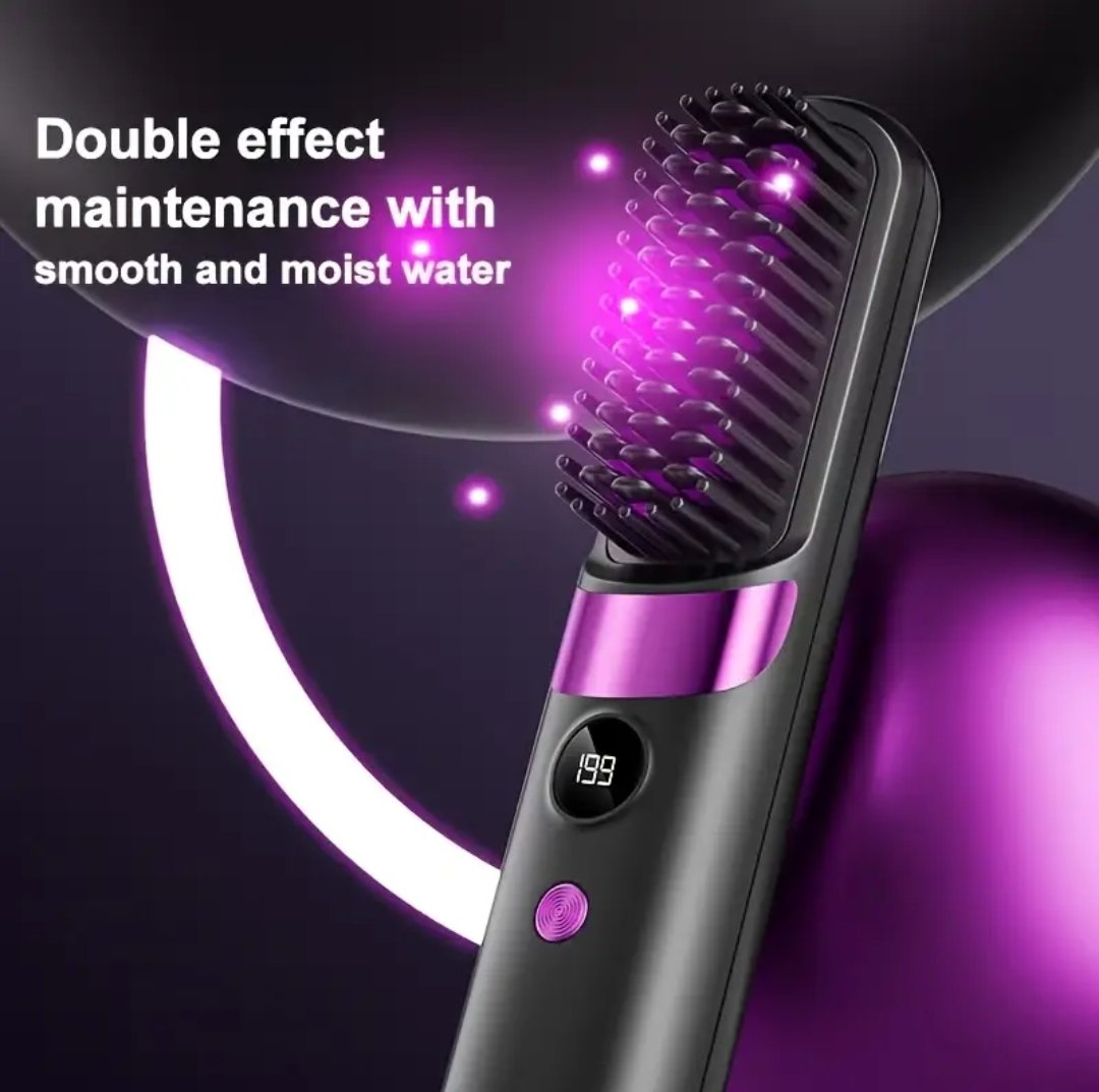 Wireless Bangs Comb, Straight And Curly Hair Dual Use, Fast Heating, Suitable for All Hair Types - Image 3