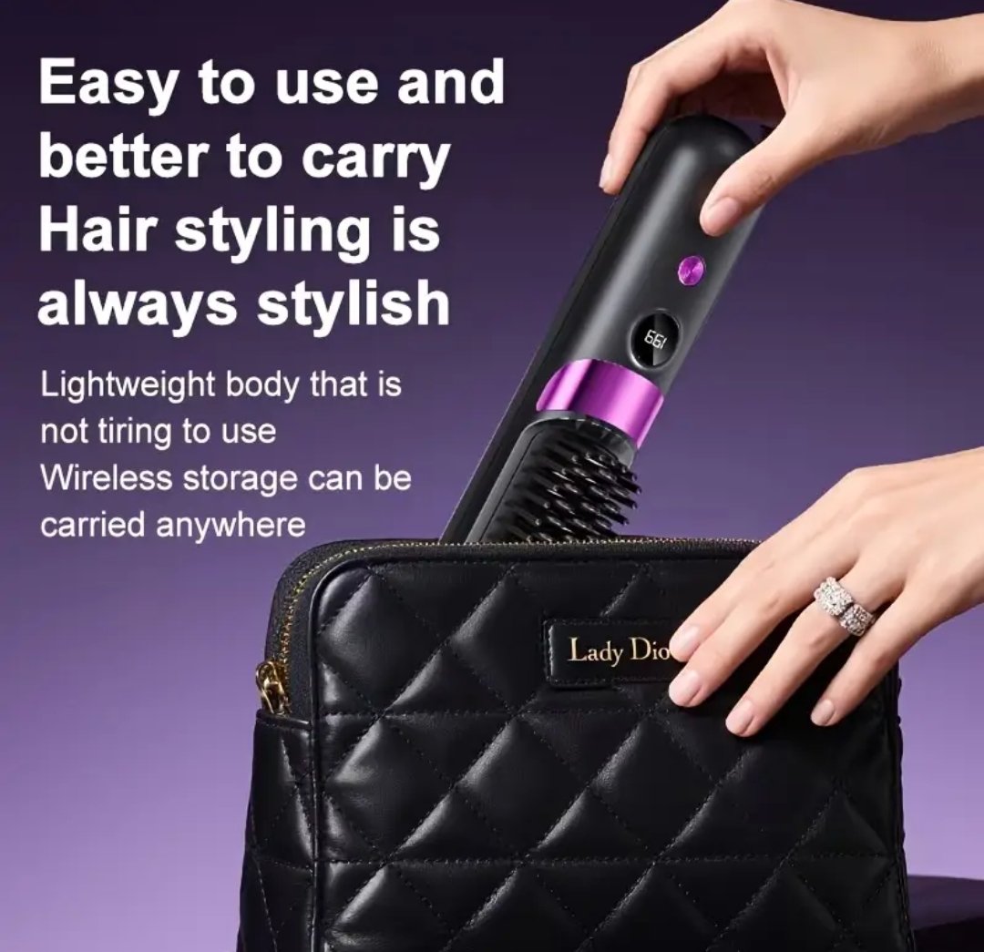 Wireless Bangs Comb, Straight And Curly Hair Dual Use, Fast Heating, Suitable for All Hair Types - Image 8