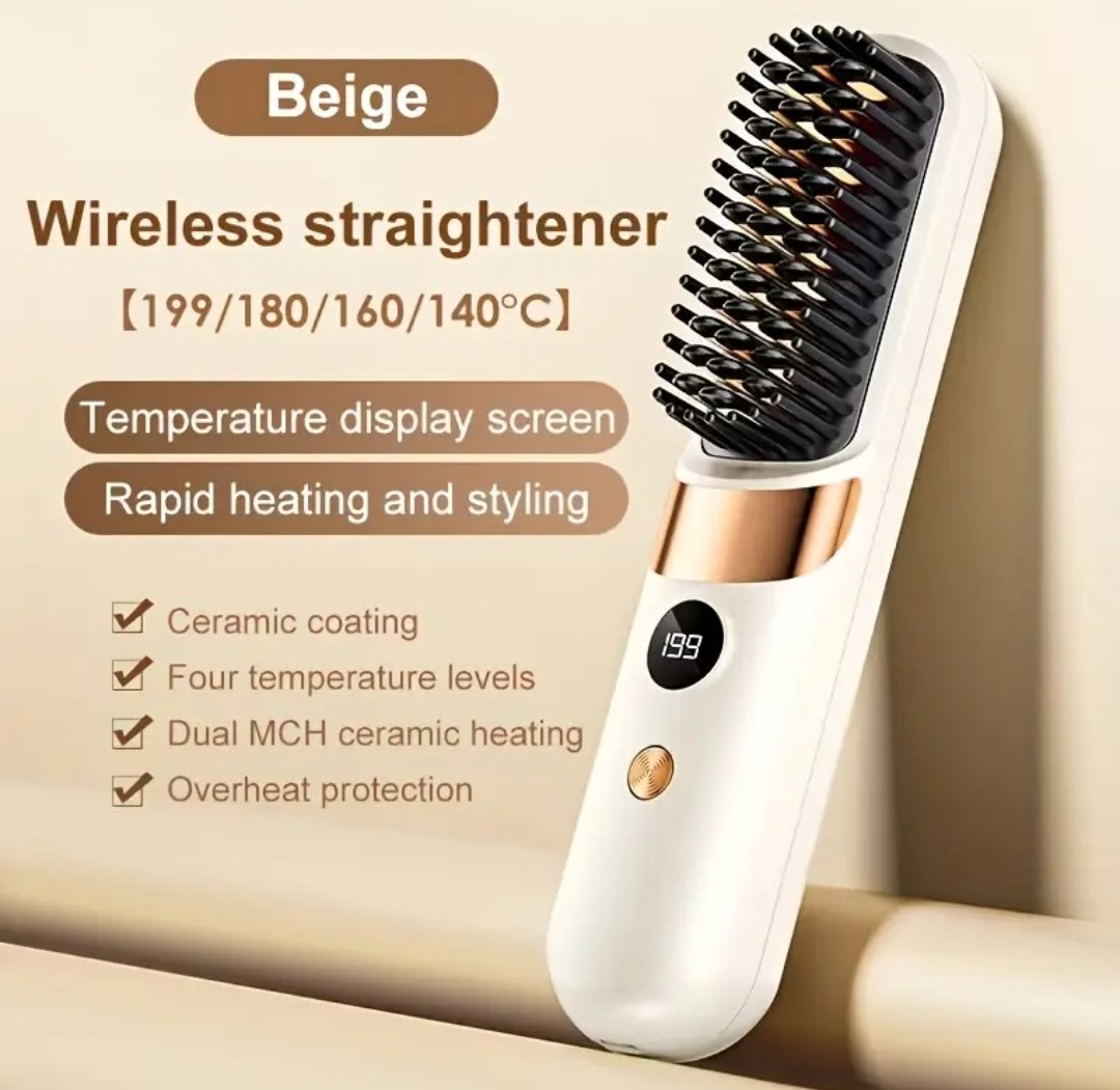 Wireless Bangs Comb, Straight And Curly Hair Dual Use, Fast Heating, Suitable for All Hair Types - Image 10