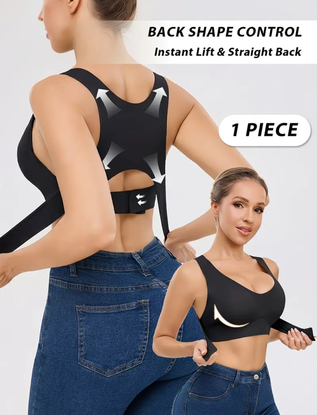 Women's Adjustable Front-Closure Push-Up Bra - Image 2