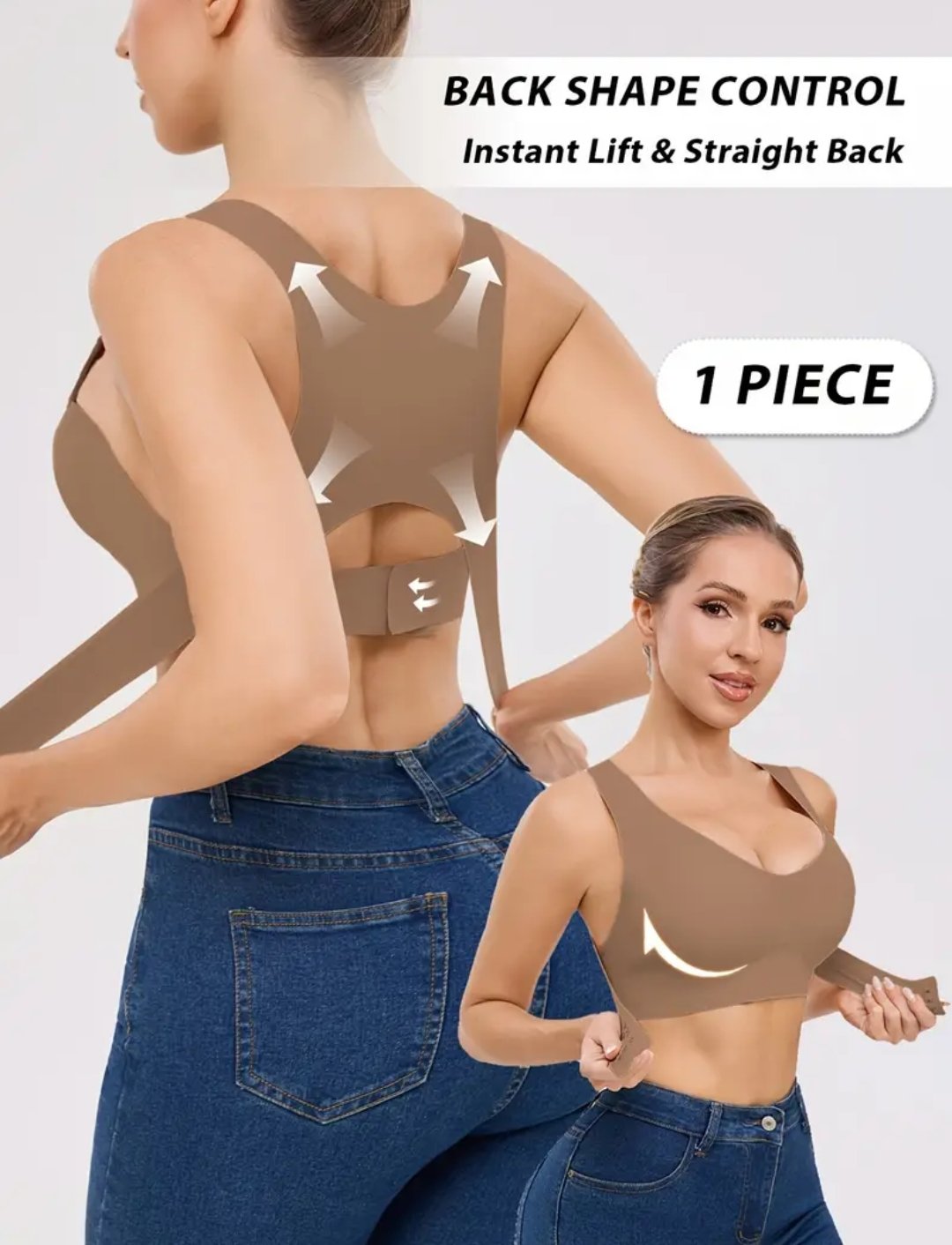 Women's Adjustable Front-Closure Push-Up Bra - Image 7
